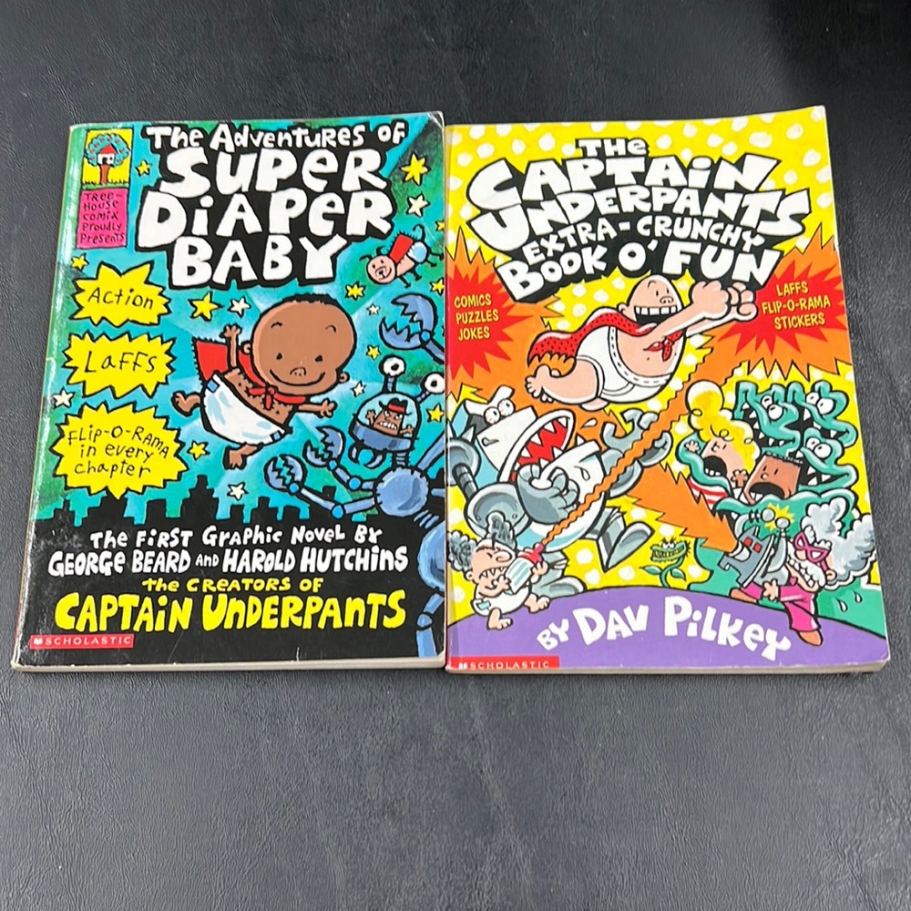 The captain underpants extra crunch book o fun 2 books